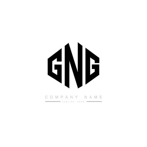 diseño de logotipo de letra gng con forma de polígono gng polígono y