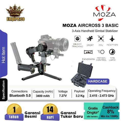 Jual Moza AirCross 3 Moza Air Cross 3 Gimbal Stabilizer di Seller ...