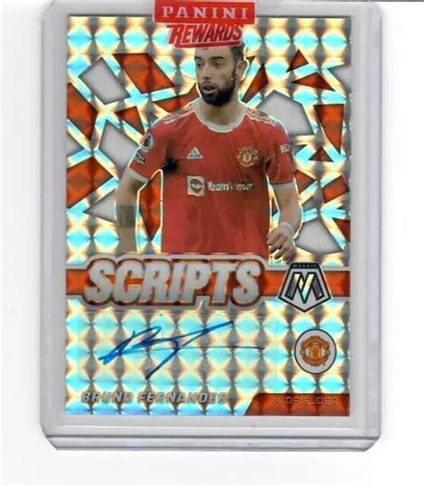 Panini Mosaik Premier League Bruno Fernandes Skripte Auto Prizm