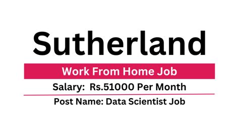 Sutherland Is Hiring Work From Home Job Data Scientist Job