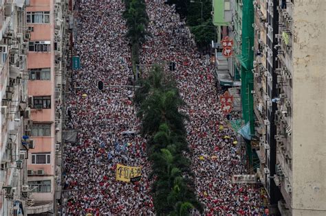 Over A Million Protest In Hong Kong Against Controversial Extradition