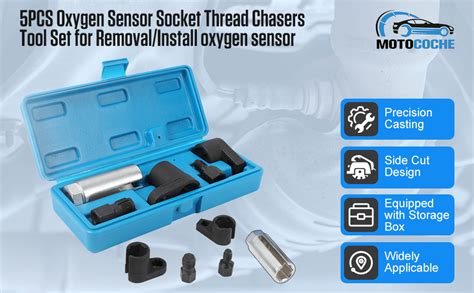 5PCS Oxygen Sensor Socket Set MOTOCOCHE O2 Oxygen Sensor Wrench