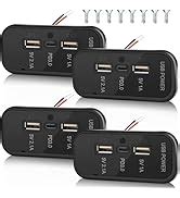 Amazon Ports V Rv Usb Outlet W Pcs Type C Pd Quick