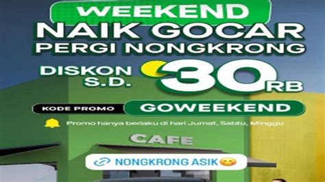 Kode Promo Gojek Spesial Weekend Oktober Diskon Gocar Rp