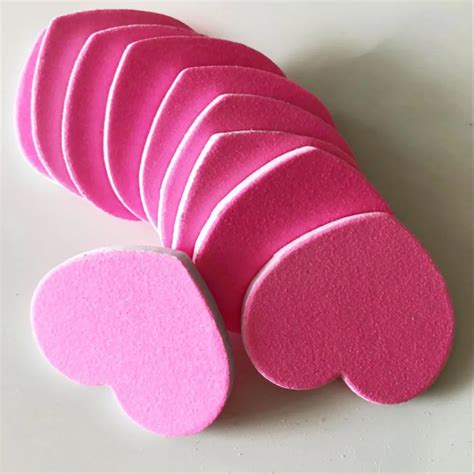 100 Pcs Pink Heart Shape Mini Nail File Nail Emery Board Manicure Tool