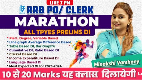 Complete Prelims DI Marathon All Most Expected Pattern RRB PO CLERK