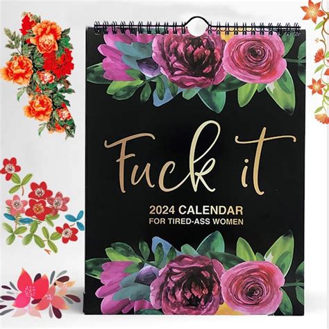 Amazon Fuck It Calendar For Tired Ass Women Fu Ck It