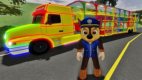 Carreta furacão Personagem PATRULHA CANINA no Roblox YouTube