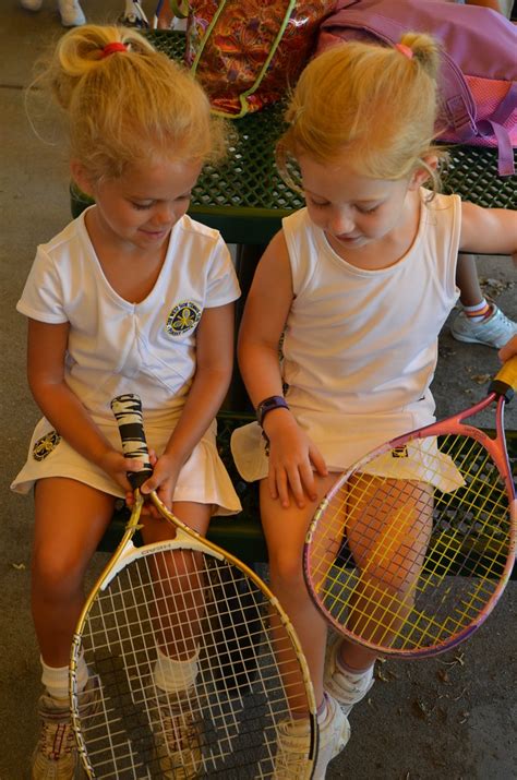 Violet And Ella On Their First Day Of Tennis Camp Joe Shlabotnik Flickr