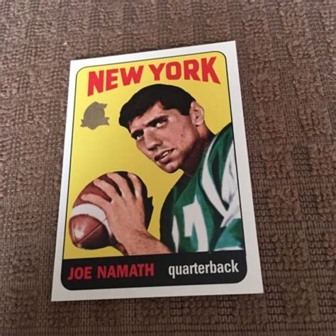 1996 Topps Football Joe Namath 1965 40th Anniversary Nm Mint EBay