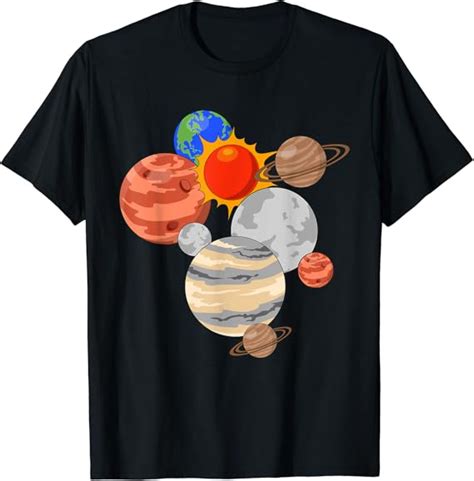 Weltall Astronomie Raumfahrt Planeten Space Weltraum T Shirt Amazon