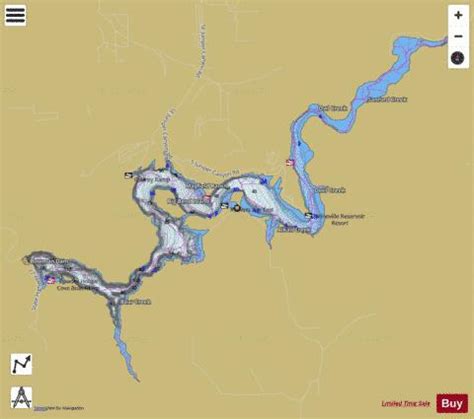 Prineville Reservoir Fishing Map | Nautical Charts App