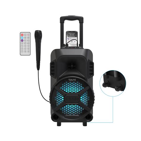 Megabass Led Jobsite Speaker Rechargeable Bluetooth Party Speaker With