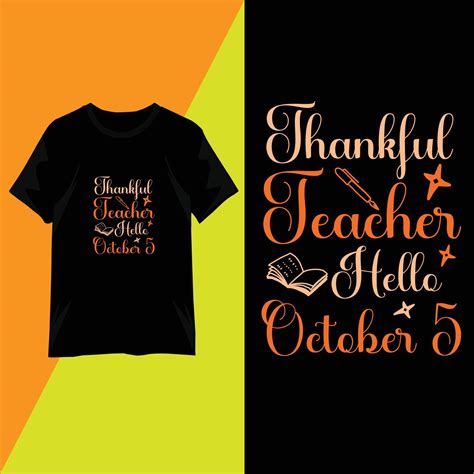 Teachers Day T Shirt Design Typography 12732416 Vector Art At Vecteezy