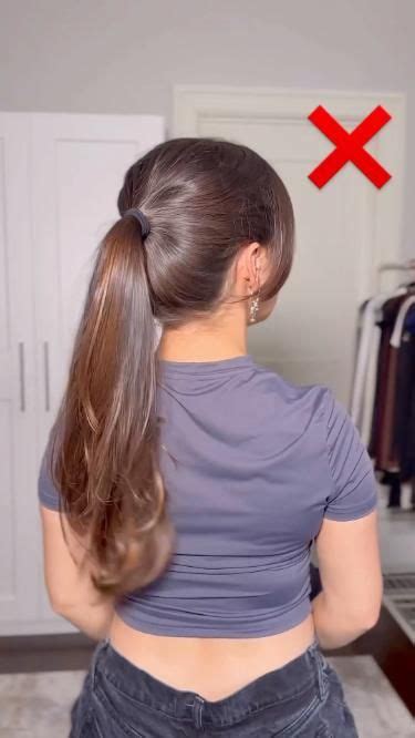 This Ponytail Hack Makes Your Hair Look Voluminous And Fluffy Cute