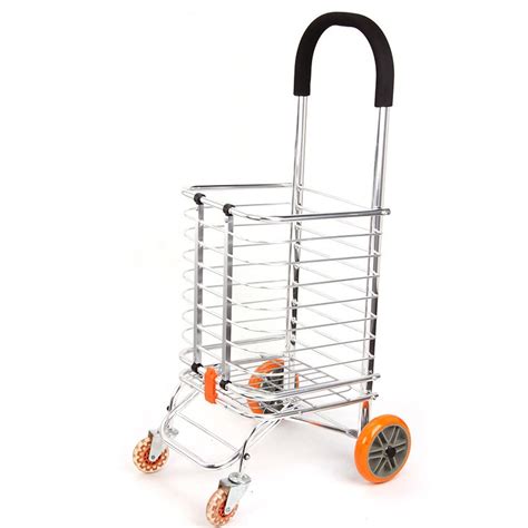 China Supermarket Collapsible Foldable Trolley Mobile Aluminum Folding