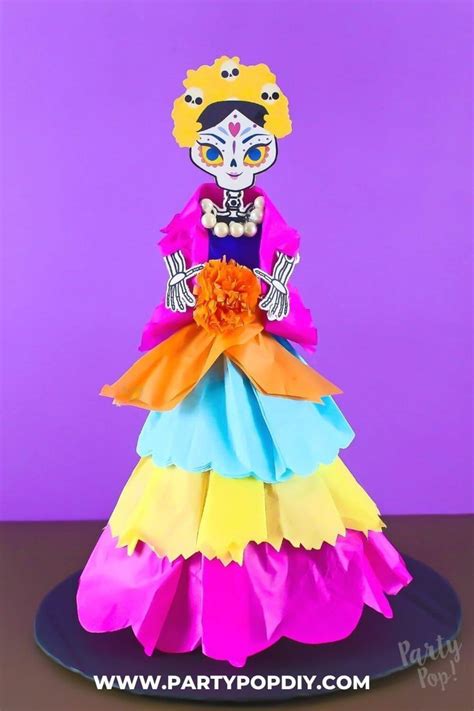 Como Hacer Una Catrina De Papel Cosas De Halloween Como Hacer