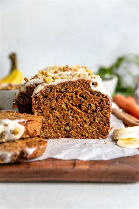 Carrot Cake Banana Bread • Fit Mitten Kitchen