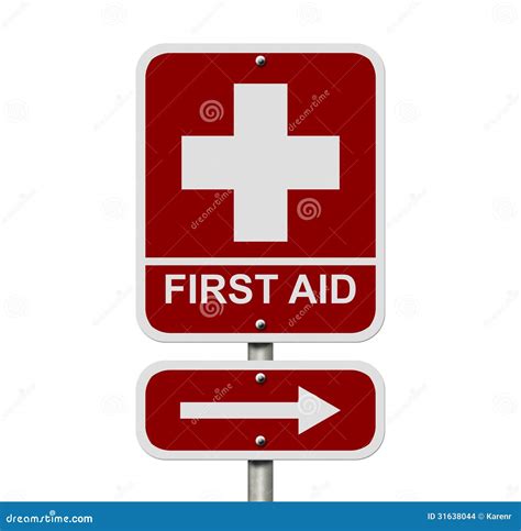 First Aid Sign Stock Illustration Illustration Of Arrow 31638044