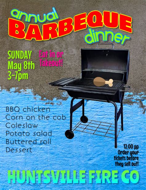 Barbeque Fundraiser Flyer Template Postermywall