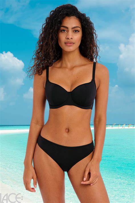 Freya Swim Jewel Cove Bikini Push Up Beha E K Cup PLAIN BLACK Lace