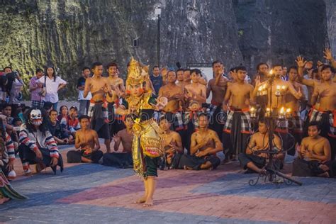 Bali Indonesia January 11 2019 Traditional Kecak Dance At Garuda