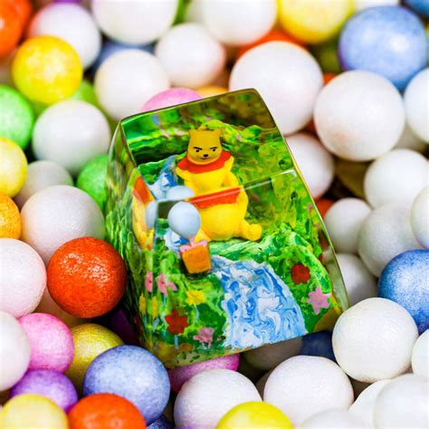 Winnie The Pooh Artisan Keycap Hirosart Keycaps Studio