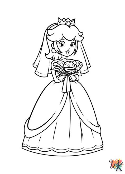 Coloriage Princesse Peach Imprimer Gratuit Pour Fans