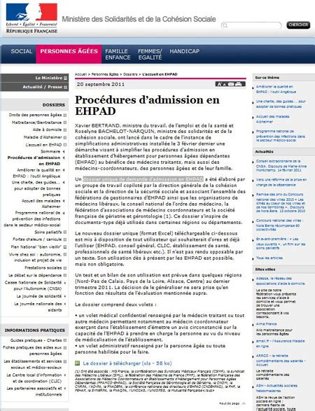 Proc Dure D Admission En Ehpad Projet De Mise En Place D Un Dossier