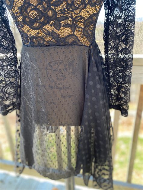 Boho Chic Lace Dress Stevie Nicks Vintage Style Romantic - Etsy