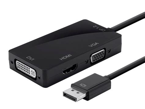 Displayport A To K Hdmi Dual Link Dvi And Vga Passive Adapter