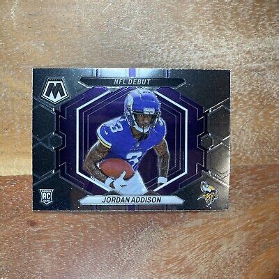 Mosaic Jordan Addison Nfl Debut Rookie Rc Nd Vikings Ebay