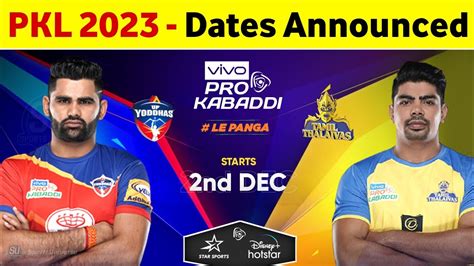 Pro Kabaddi Season 10 Dates Format Announced PKL 2023 Starting Date