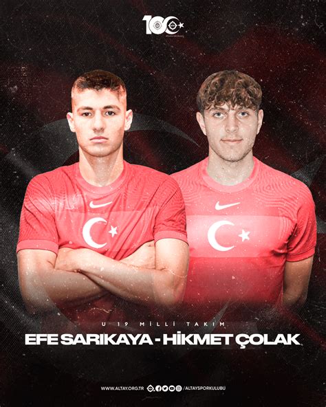 Efe Sarıkaya ve Hikmet Çolaka Milli Davet Altay Spor Kulübü