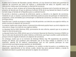 Reforma A Ley General De Salud Objeci N De Conciencia Ppt