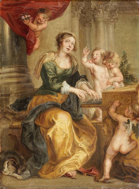 After Peter Paul Rubens Saint Cecilia