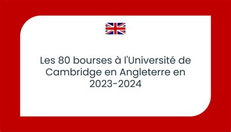 Bourses L Universit De Cambridge En Angleterre En