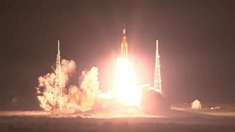 Nasa Launches Artemis I Moon Missions Orion Spacecraft On Sls Rocket