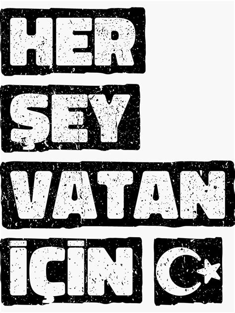 turkey flag design turkiye flag hersey vatan icin sticker  sale