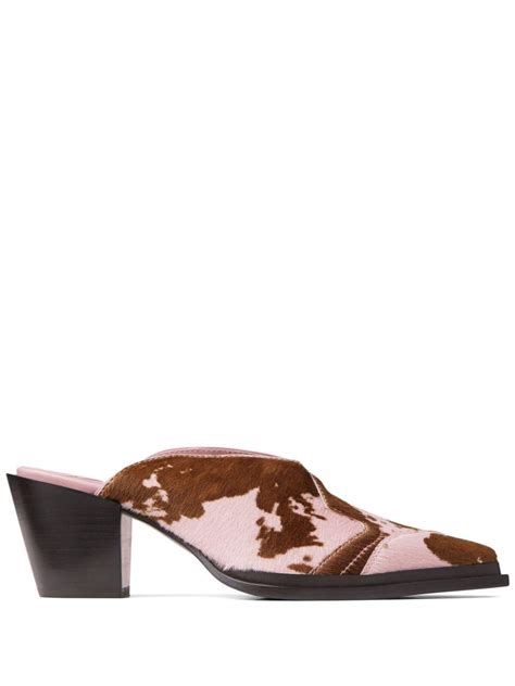 Jimmy Choo Cece 60mm Hair Mules In Brown Lyst