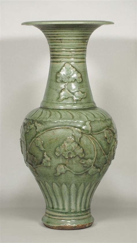 Sold Price Longquan Celadon Large Phoenix Tail Vase Late Southern