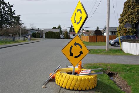 Temporary traffic-calming circles in Nanaimo go bump in the night ...