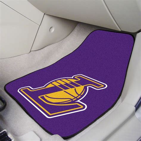 Tacoma Carpet Front Floor Mats With Los Angeles Lakers Logo Purple