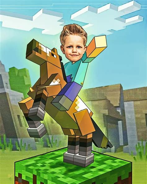 Minecraft Temalı Kişiye Özel Poster