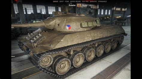 WoT Skoda T 50 Tier IX Czechoslovakian Medium Tank From Patch 9 13