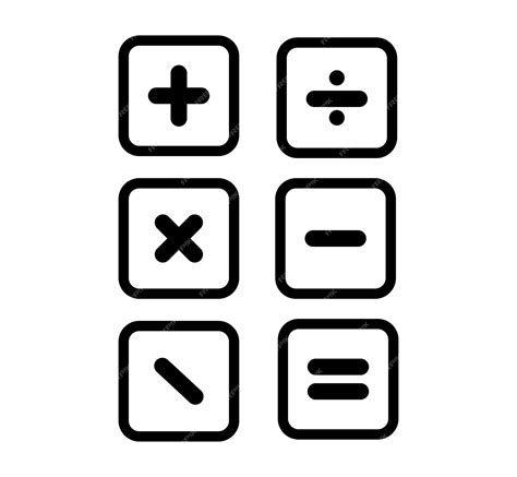 Premium Vector Math Symbols Icon Set