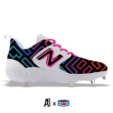 Night Club New Balance Fresh Foam X 3000 V6 Cleats Stadium Custom Kicks