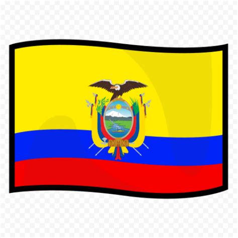 PNG Wavy Ecuador Flag Icon Citypng