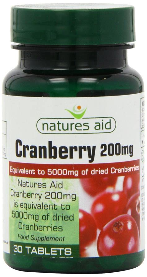 Natures Aid Cranberry Tablets 200mg Pack Of 30 EBay