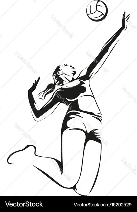 Volleyball Icon Royalty Free Vector Image Vectorstock